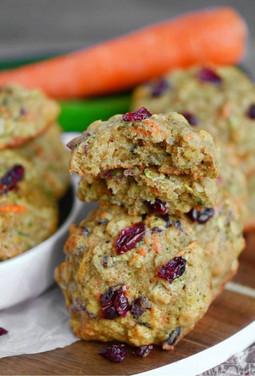 Zucchini Carrot Spice Cookies