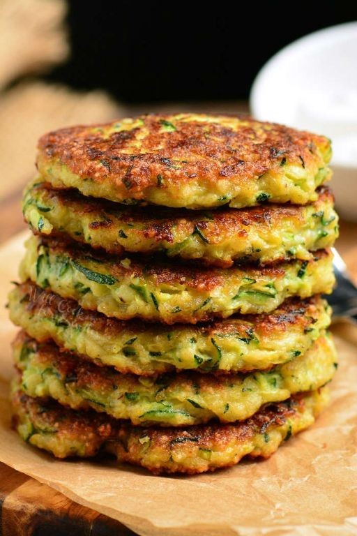 Zucchini Fritters with Bread Crumbs