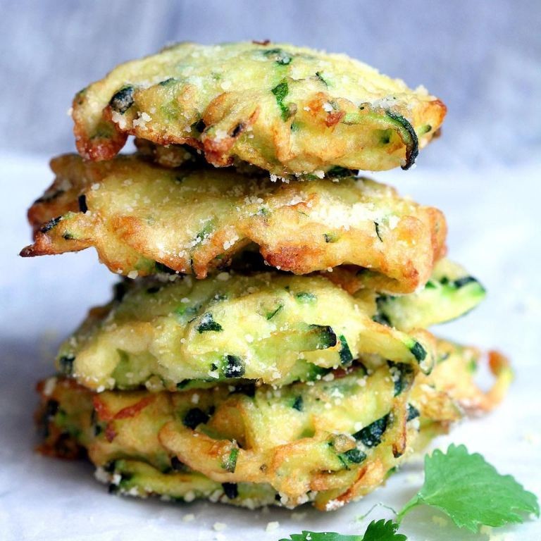 Zucchini Fritters with Parmesan