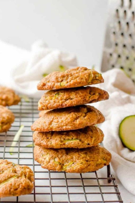 Zucchini Honey Almond Cookies