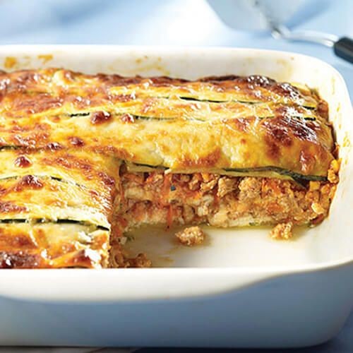 Zucchini Lasagna with Ground Turkey