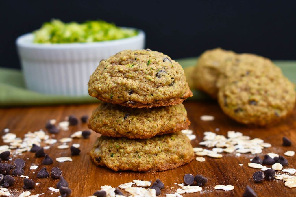 Zucchini Mint Chocolate Cookies