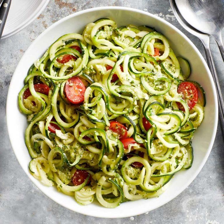 Zucchini Noodles with Cherry Tomatoes