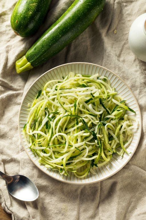 Zucchini Noodles with Gluten Free Pesto