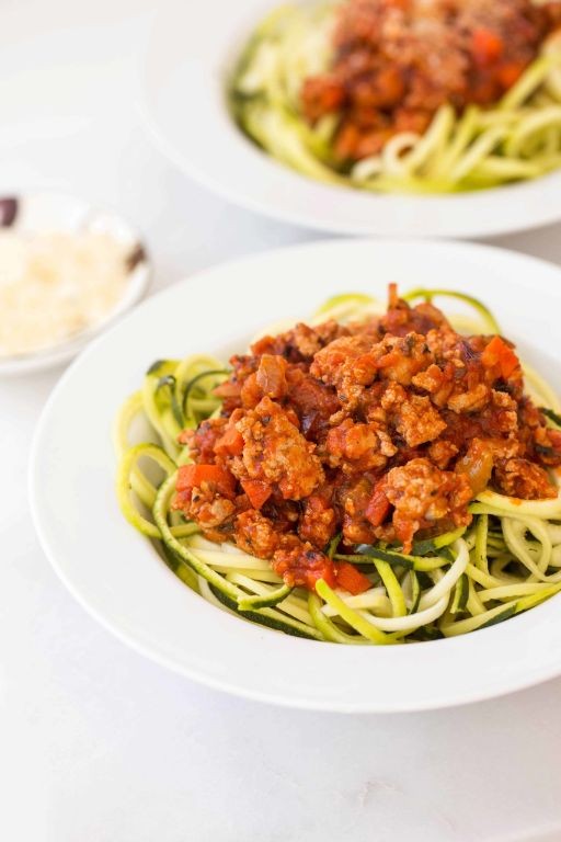 Zucchini Noodles with Turkey Bolognese
