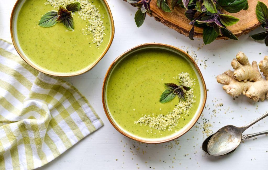 Zucchini and Basil Detox Soup