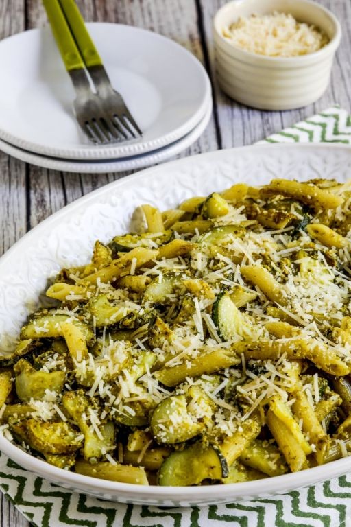 Zucchini and Basil Pesto Pasta