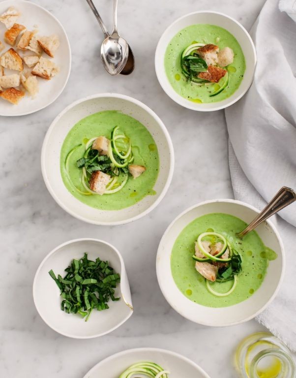 Zucchini and Basil Soup in a Jar