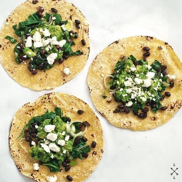 Zucchini and Black Bean Tacos
