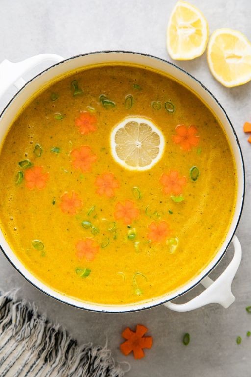 Zucchini and Carrot Ginger Soup