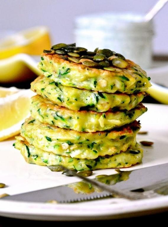 Zucchini and Cottage Cheese Pancakes