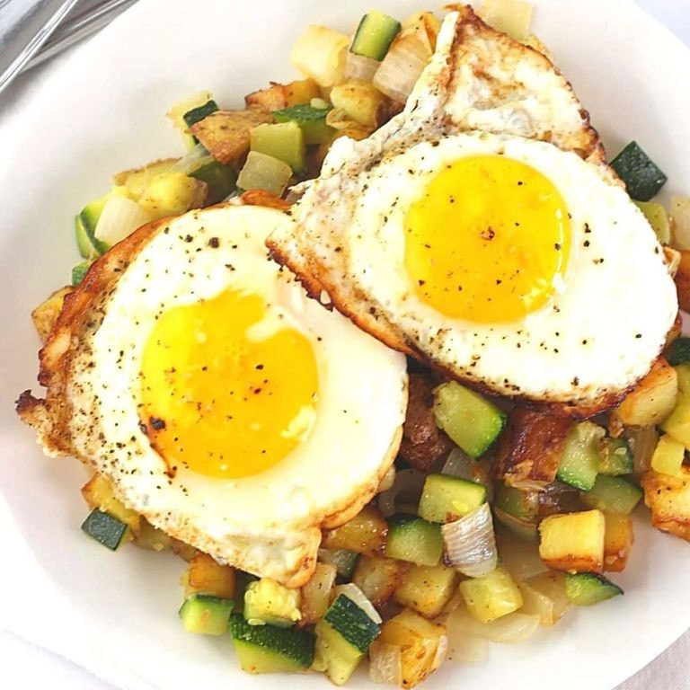 Zucchini and Egg Breakfast Hash