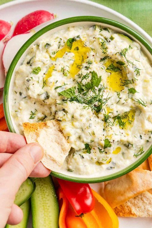 Zucchini and Greek Yogurt Dip