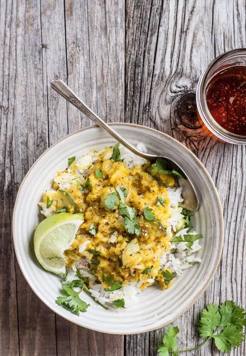 Zucchini and Lentil Curry