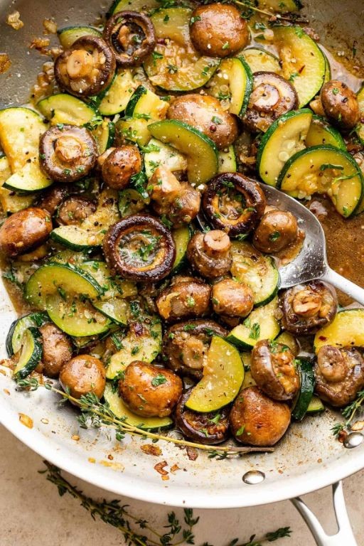 Zucchini and Mushroom Medley