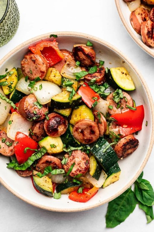 Zucchini and Sausage Skillet