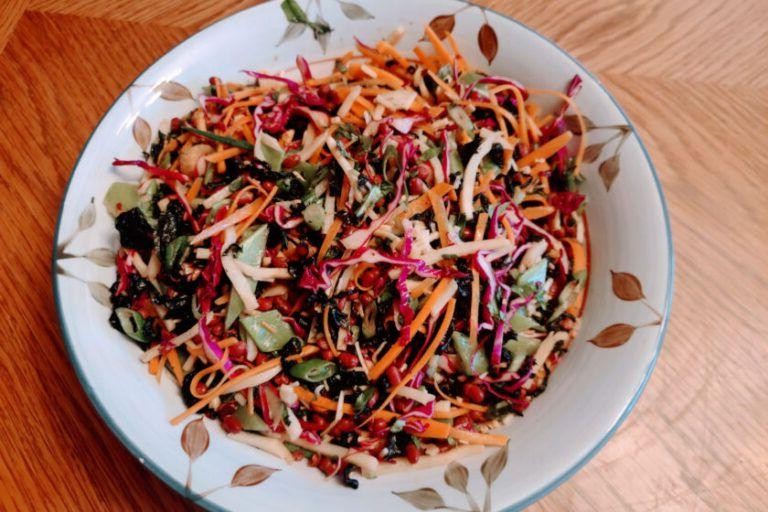 Adzuki Bean Salad with Sesame Dressing