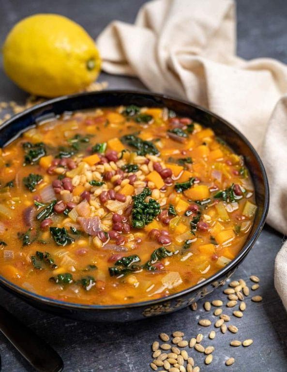 Adzuki Bean and Kale Stew