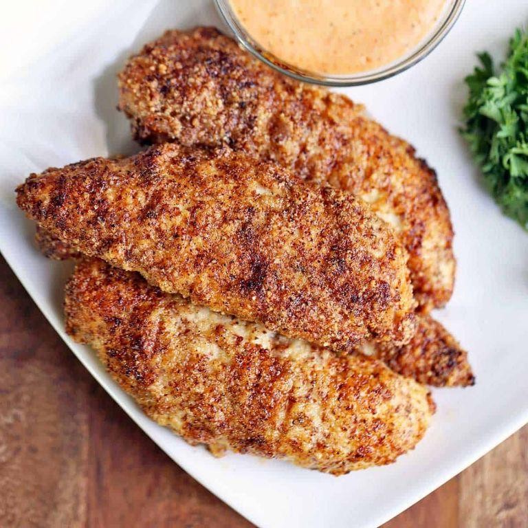 Almond Flour Breaded Keto Chicken Tenderloins