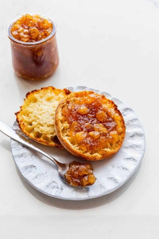 Apple Freezer Jam with Cinnamon and Nutmeg