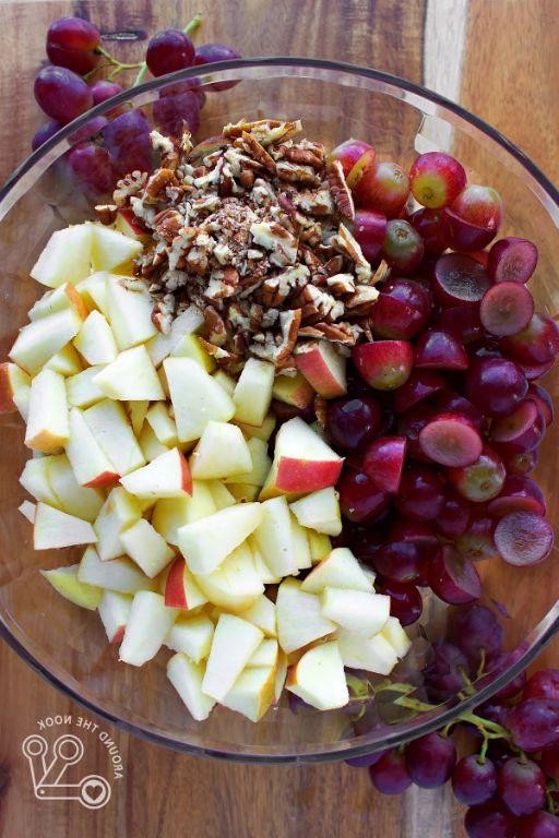 Apple Grape Walnut Fruit Salad