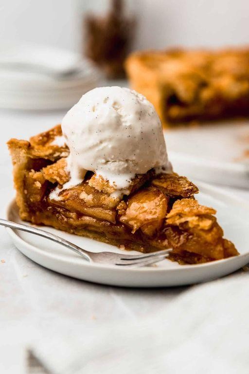 Apple Pie with Vanilla Ice Cream