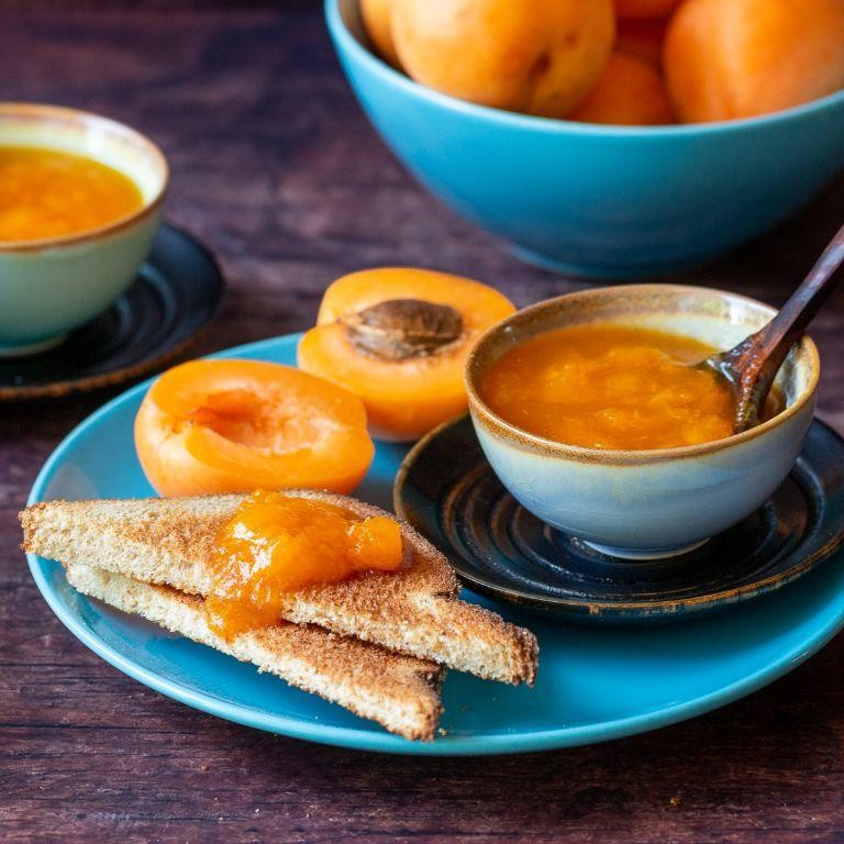 Apricot Freezer Jam with Orange Juice