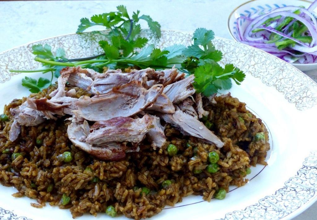 Arroz con Pato (Peruvian Duck Rice)