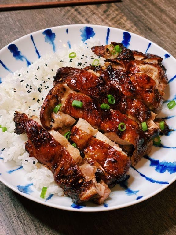 Asian-Inspired Air Fryer Rotisserie Chicken