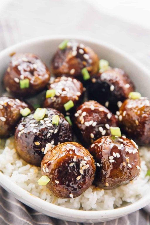 Asian-Inspired Teriyaki Meatballs Without Eggs