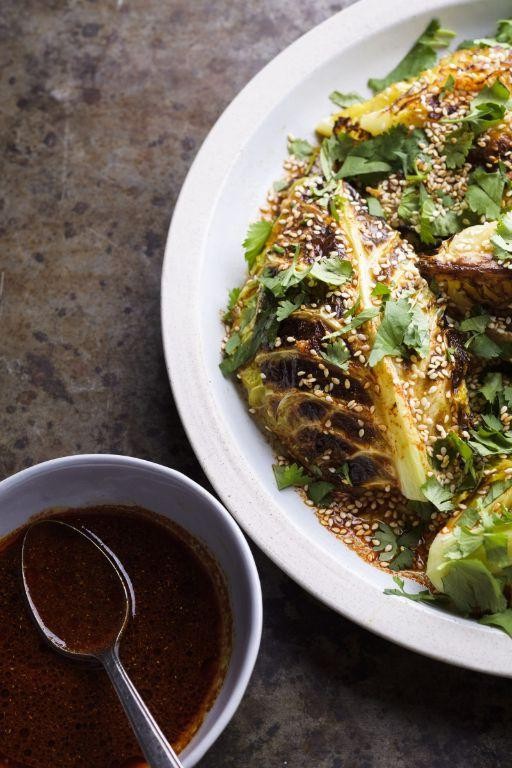 Asian-Style Sesame Baked Cabbage