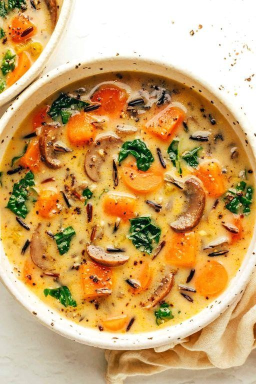 Autumn Harvest Chicken and Wild Rice Soup