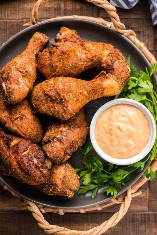 BBQ Baked Chicken Legs with Smoky Dry Rub