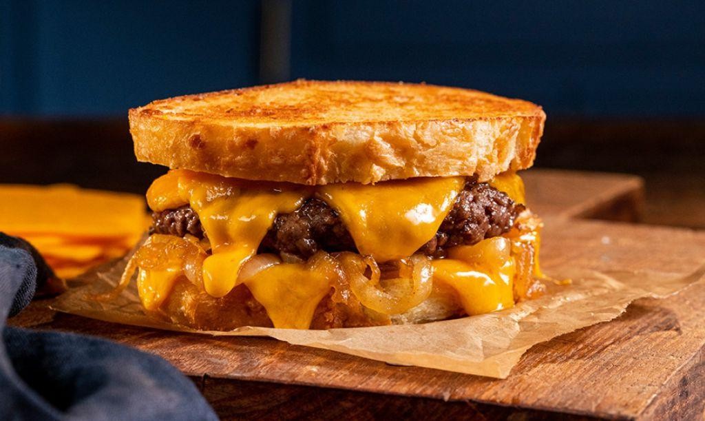 BBQ Patty Melt with Cheddar