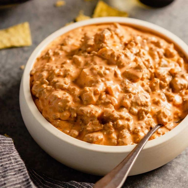 BBQ Sausage Cheddar Dip