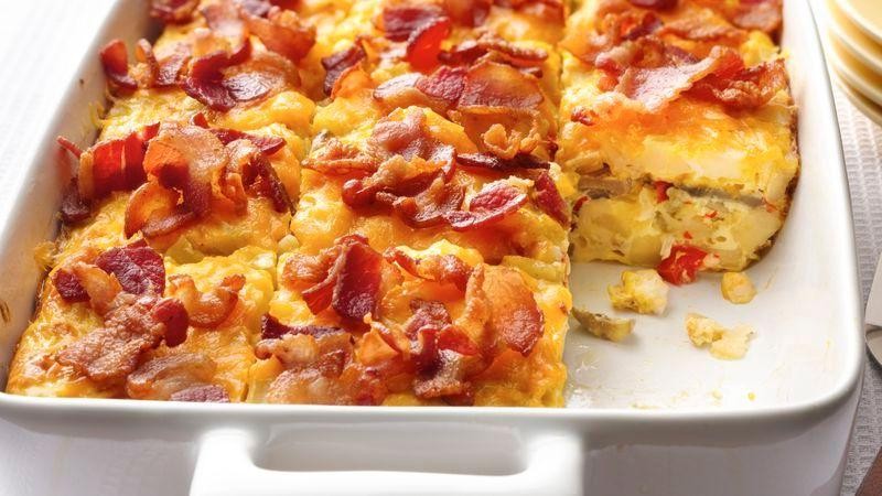 Bacon and Egg Hash Brown Casserole