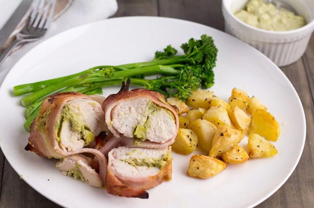 Bacon-Wrapped Chicken Kiev