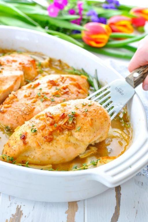 Baked Lipton Onion Soup Chicken Thighs with Herbs