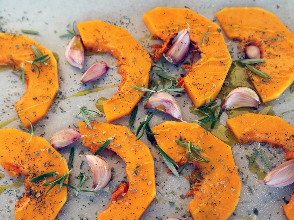 Baked Pumpkin with Herbs