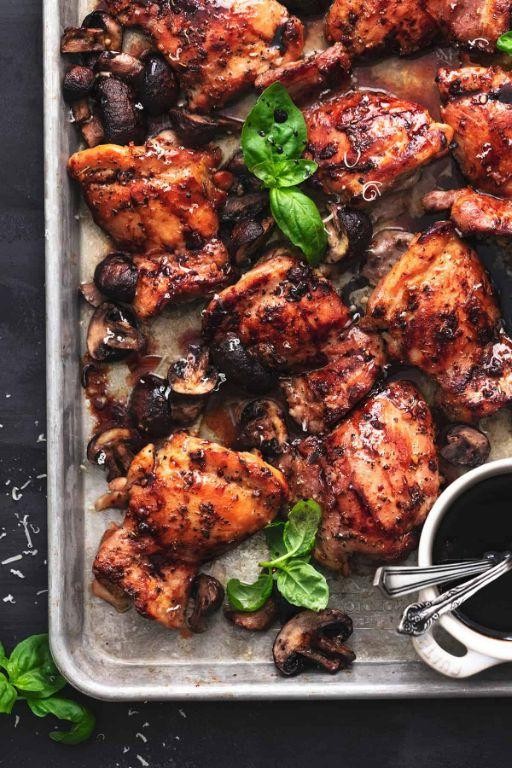 Balsamic Glazed Baked Chicken Legs