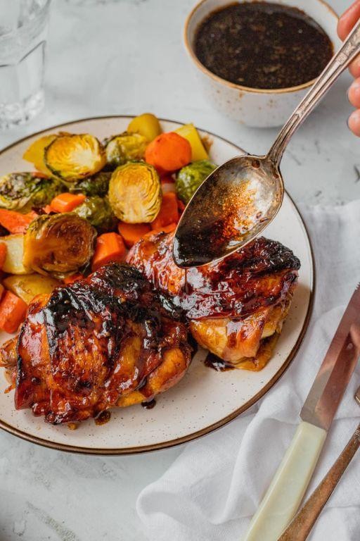 Balsamic Glazed Chicken with Roasted Vegetables