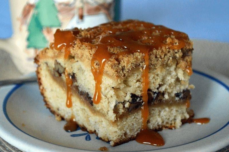 Banana Caramel Crumble with Pecan Streusel