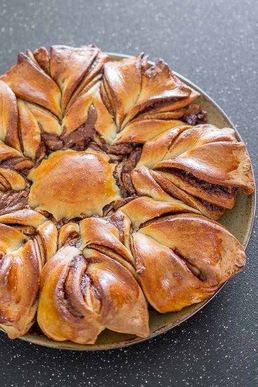 Banana Nutella Pull Apart Bread