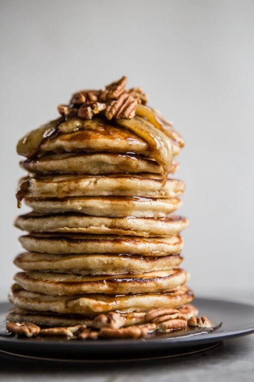 Banana Pancakes with Caramelized Bananas