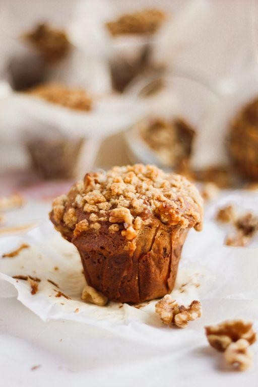 Banana walnut muffins