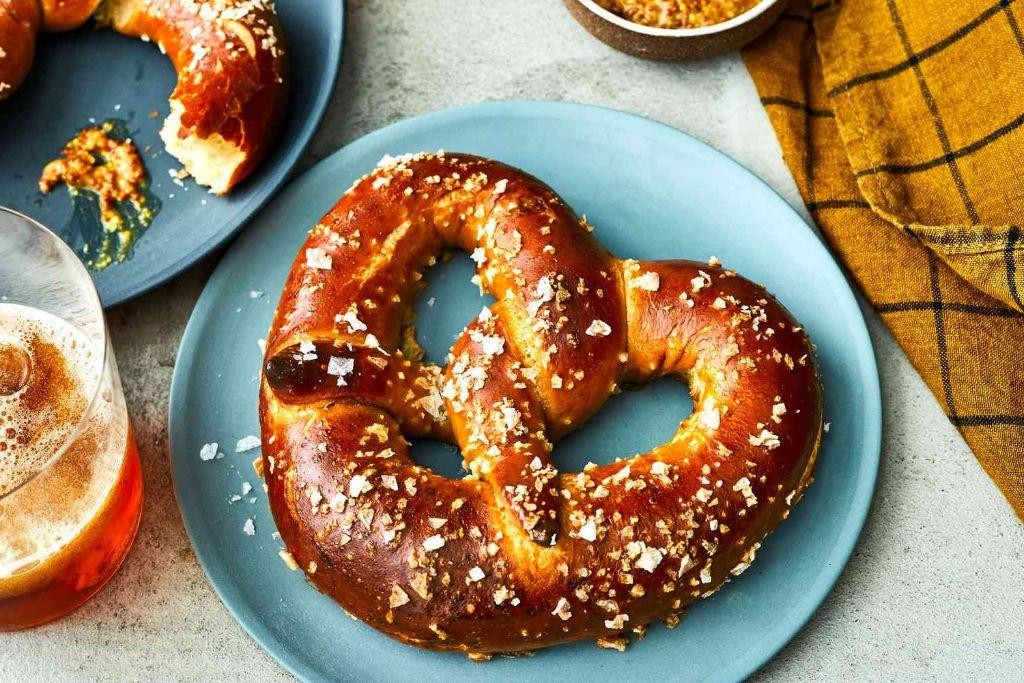 Bavarian Soft Pretzels with Butter