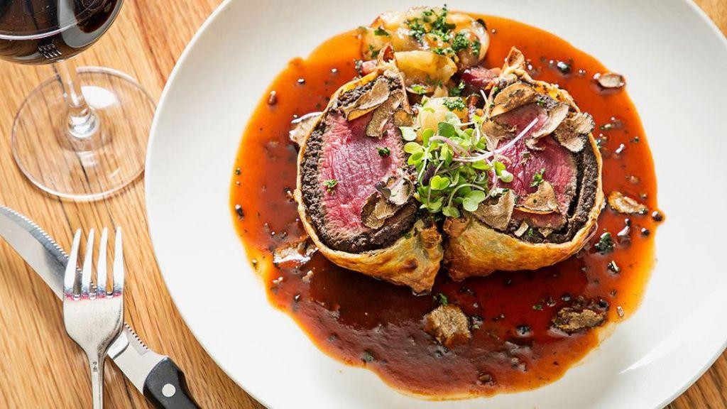 Beef Wellington with Black Truffle Duxelles