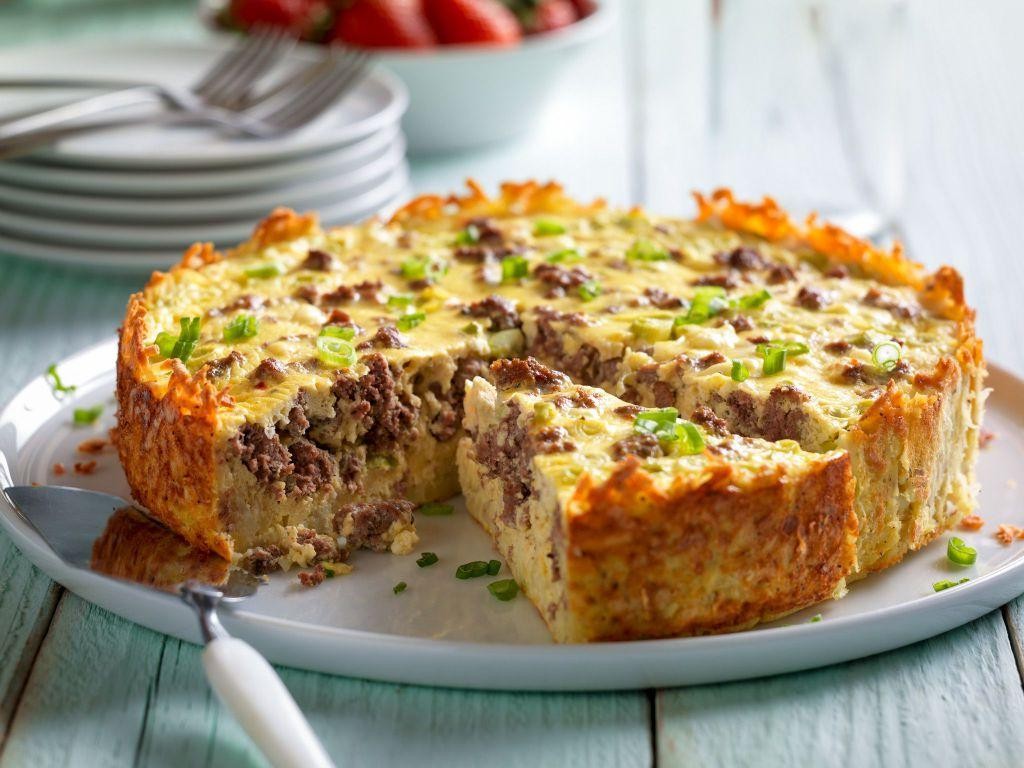 Beef breakfast sausage breakfast casserole