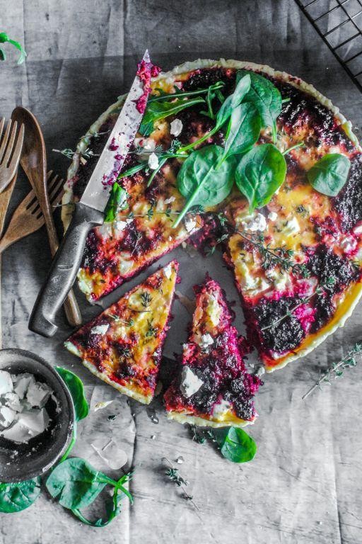 Beet and Feta Cheese Tart