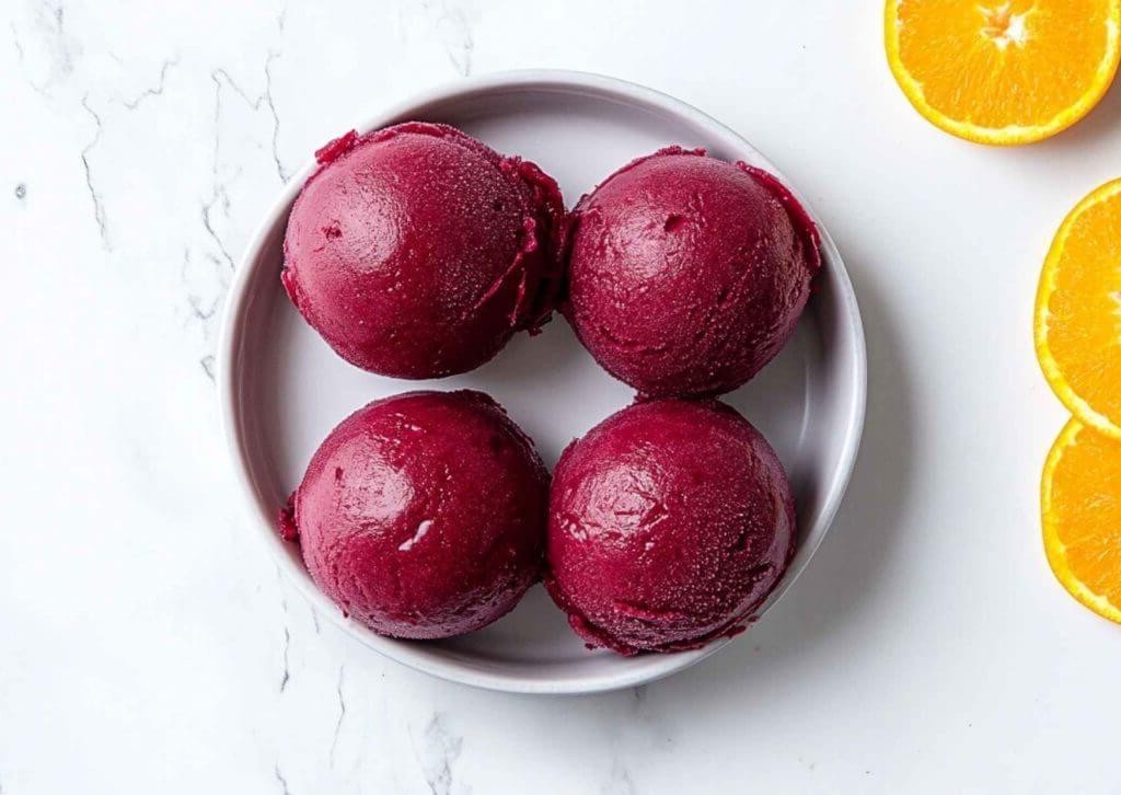 Beet and Orange Sorbet